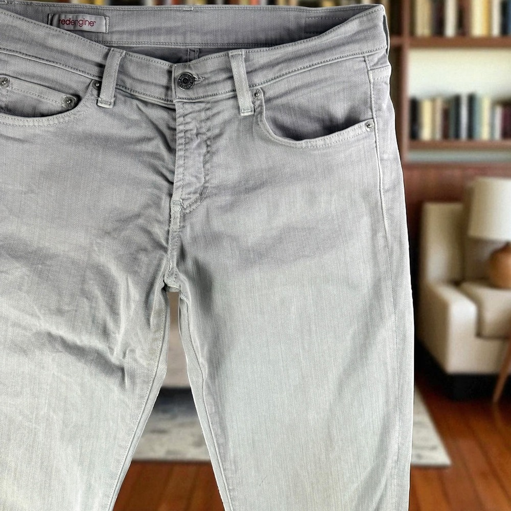 Red Engine‎ Wildfire Gray Skinny Jeans Women 29 USA Made Denim Casual